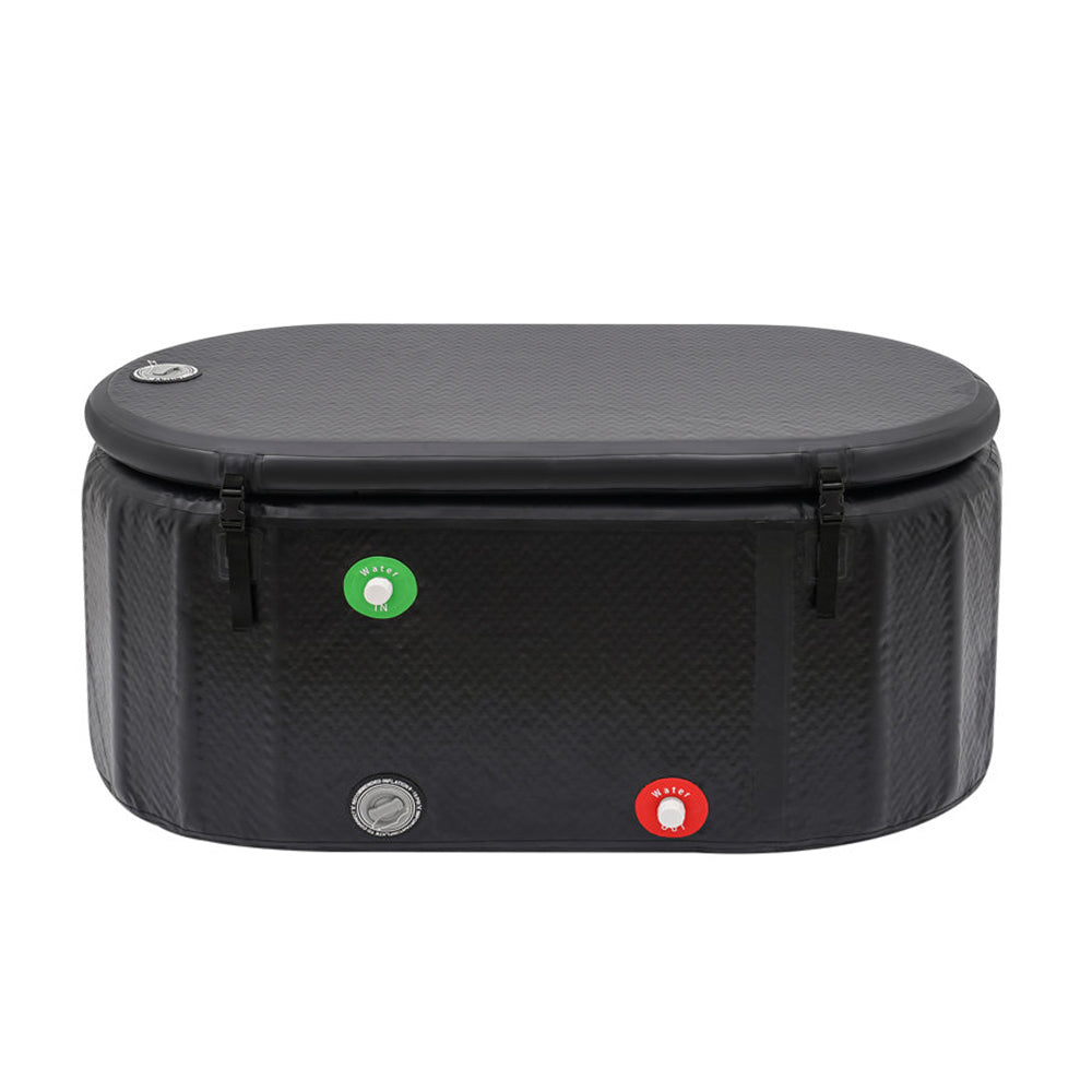 Fully Inflatable Ice Bath Tub with Insulated Lid – 300L Cold Plunge