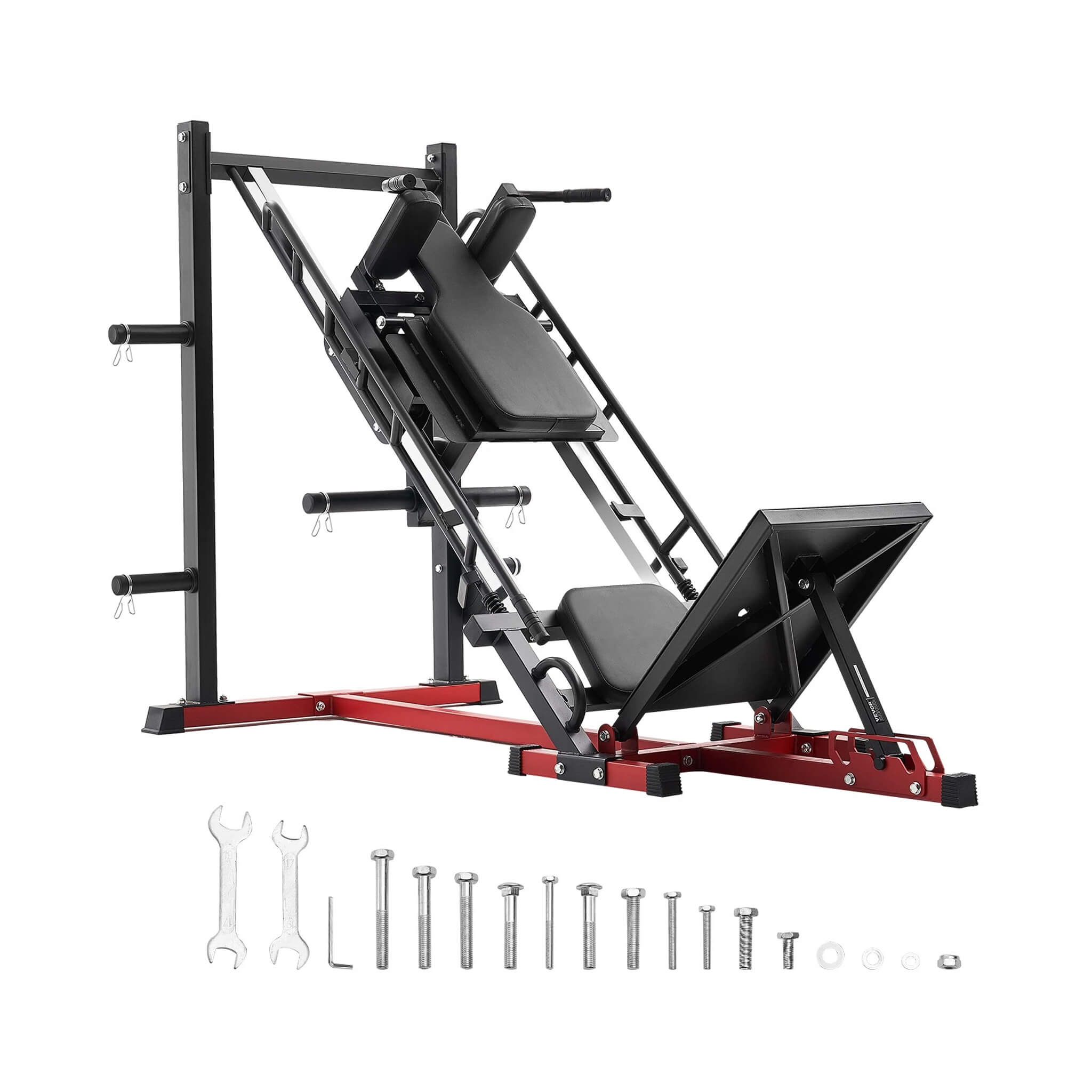 Rovix 2000 lb Adjustable Leg Press & Hack Squat Machine for Home Gym Workouts