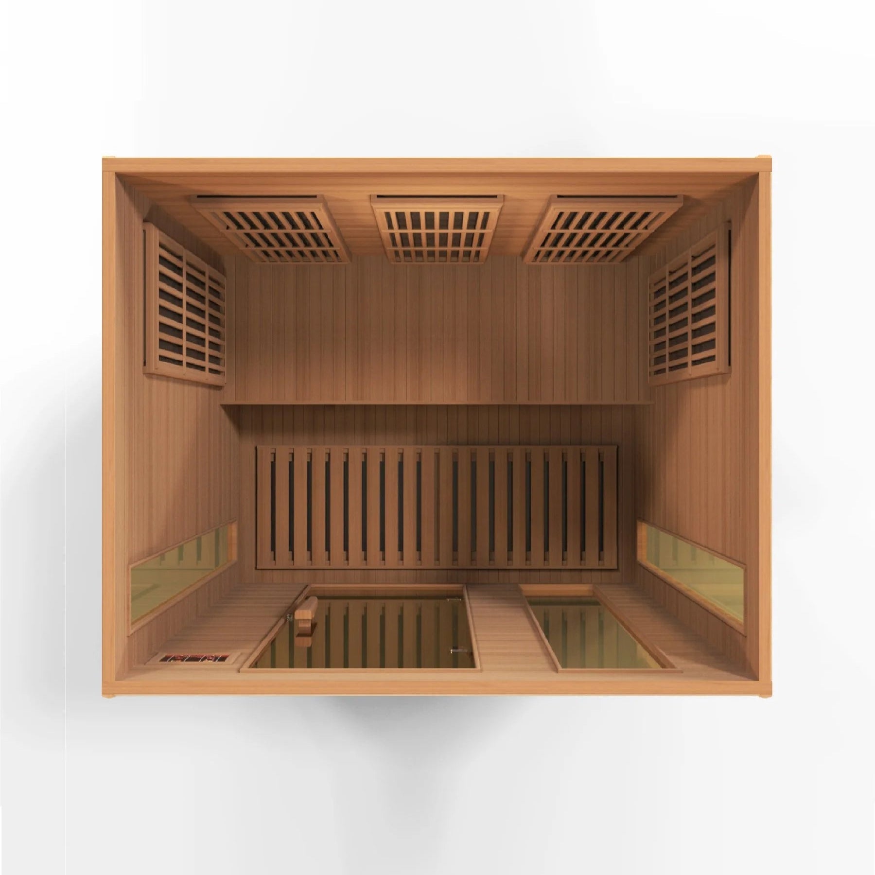 Maxxus 3-Person Near Zero EMF FAR Infrared Sauna | Canadian Hemlock | Chromotherapy