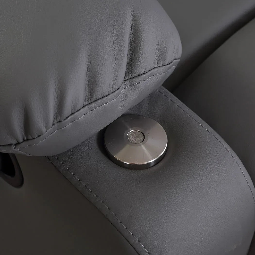 Levede Heated Massage Recliner Chair – 360° Swivel Lounge Chair with Remote & Side Tray