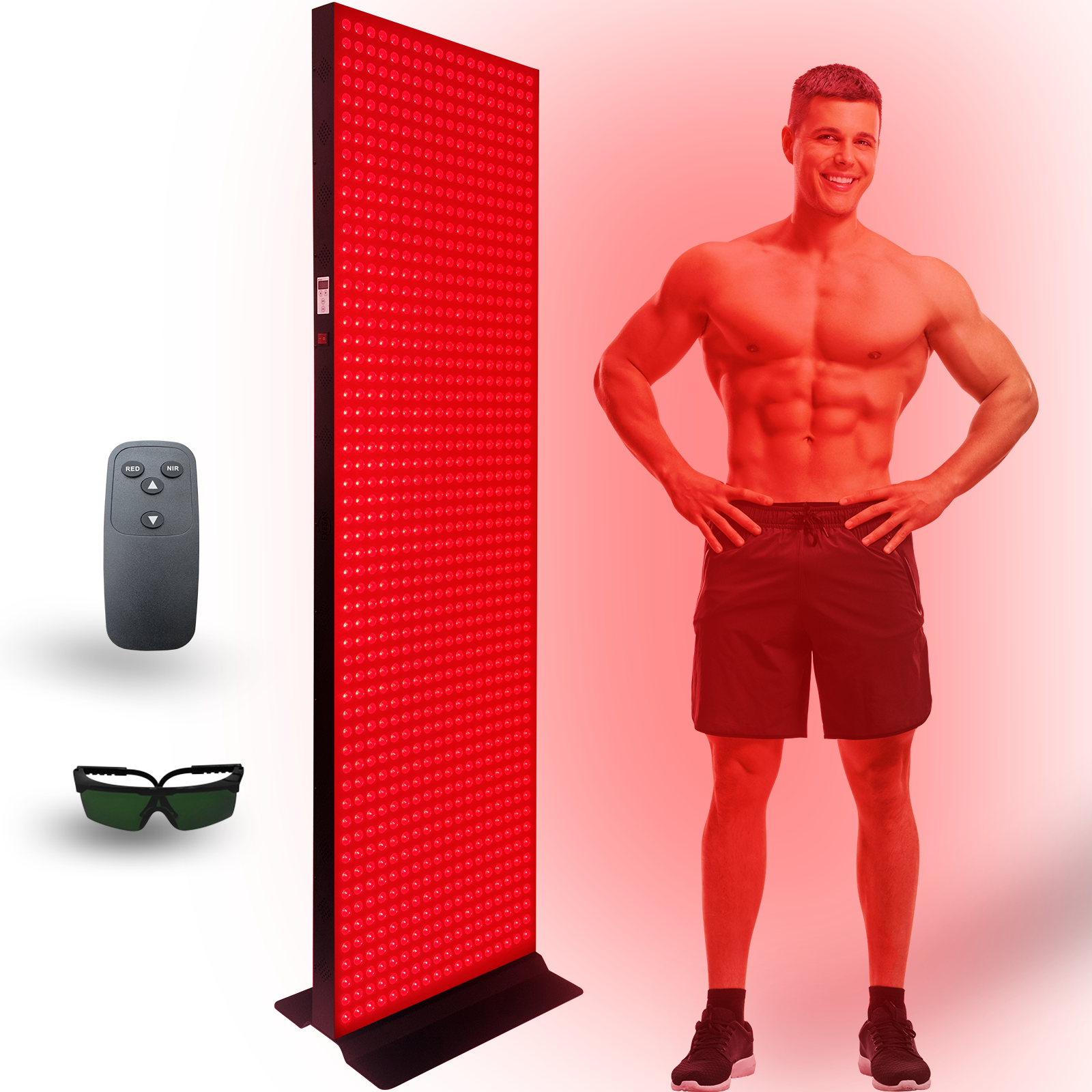EXESAS Full Body Red Light Therapy Panel – 1008 LEDs, 4 Wavelengths, 5040W