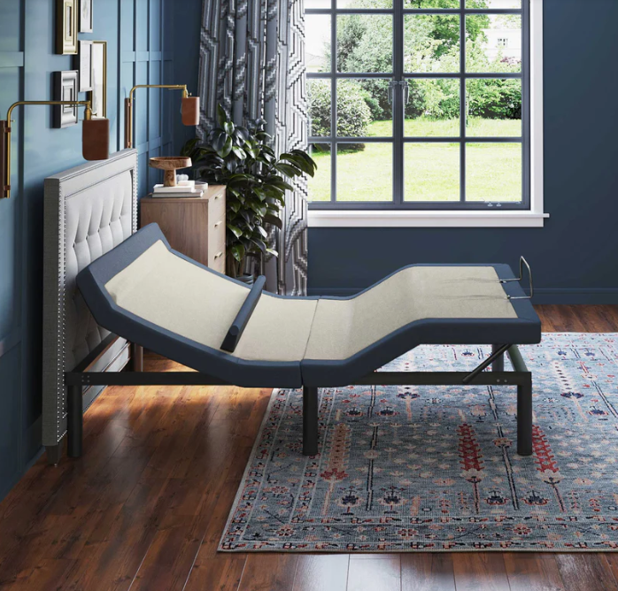 GigaTech BT6500 Twin XL Adjustable Bed Base with Lumbar Support, Massage & USB Charging