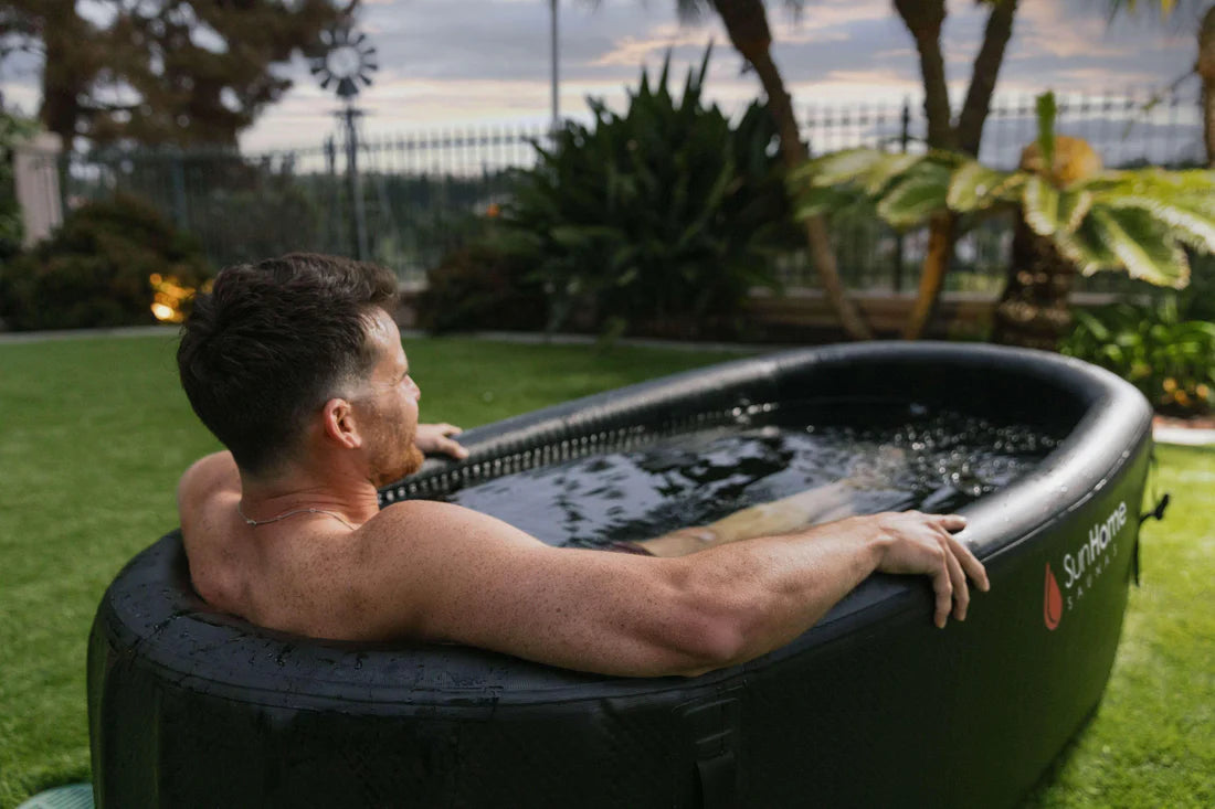 Sun Home Cold Plunge Horizontal | Smart Ice Bath Tub with 1HP Chiller