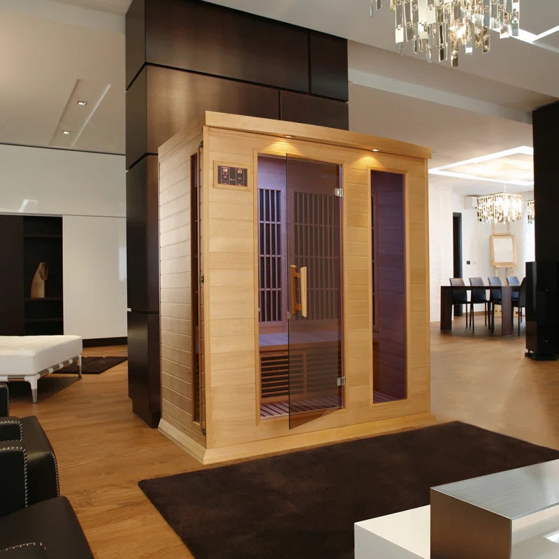3 - Person FAR Infrared Sauna in Hemlock