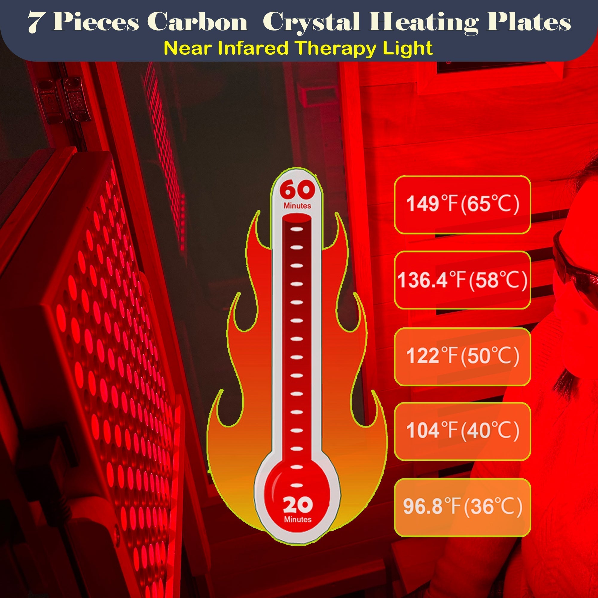 1-Person Full Spectrum Infrared Sauna with Red Light Therapy – Low EMF Okoume Wood