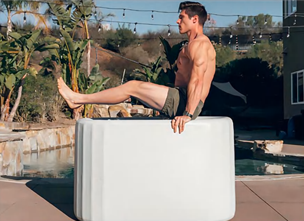 Fully Inflatable Ice Bath Tub with Insulated Lid – 300L Cold Plunge