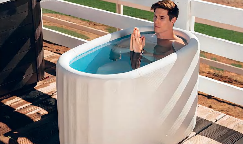 Fully Inflatable Ice Bath Tub with Insulated Lid – 300L Cold Plunge