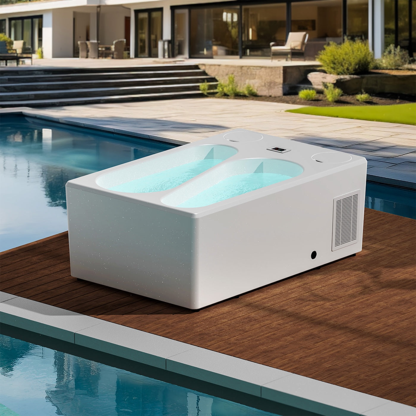 Dual-Zone Hot & Cold Ice Bath