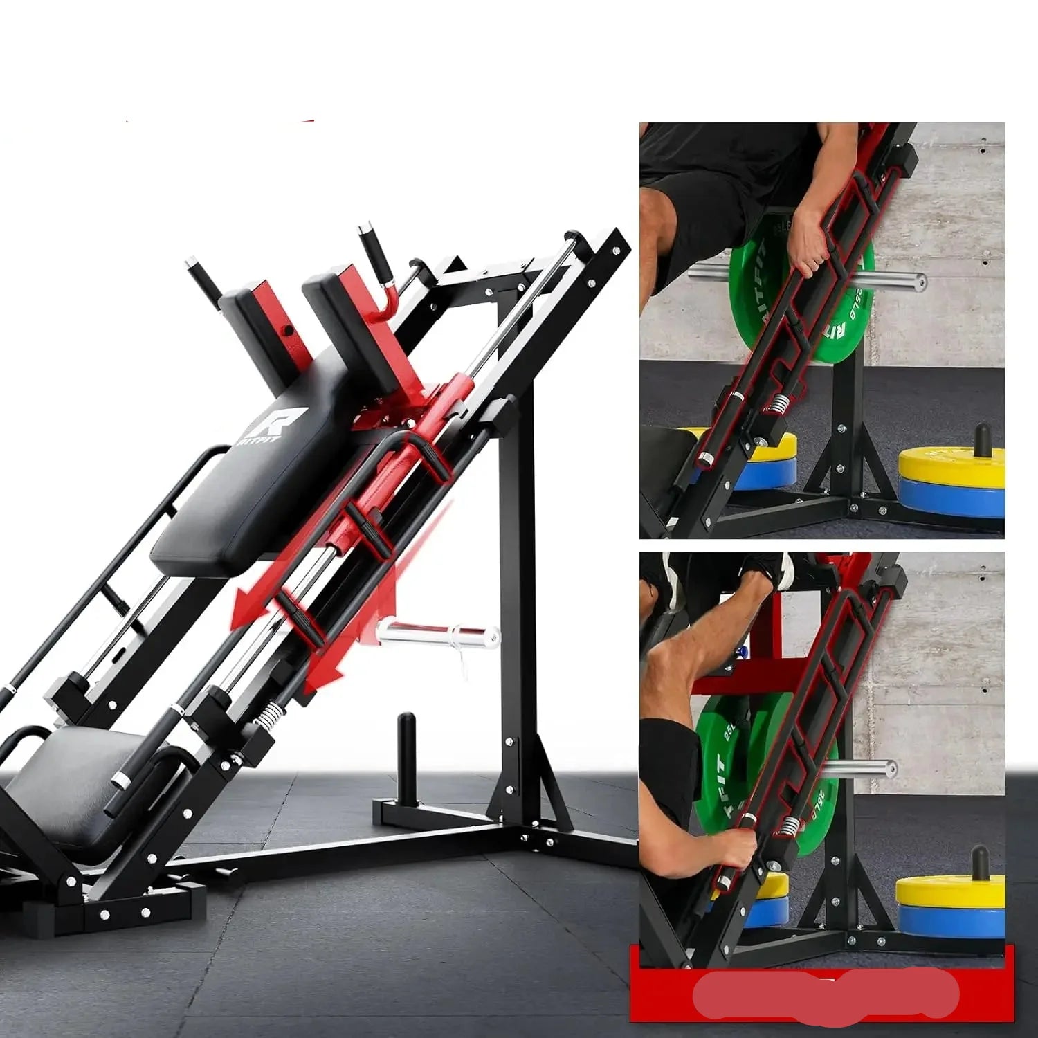 Pro-Grade Leg Press & Hack Squat Machine for Home Gym