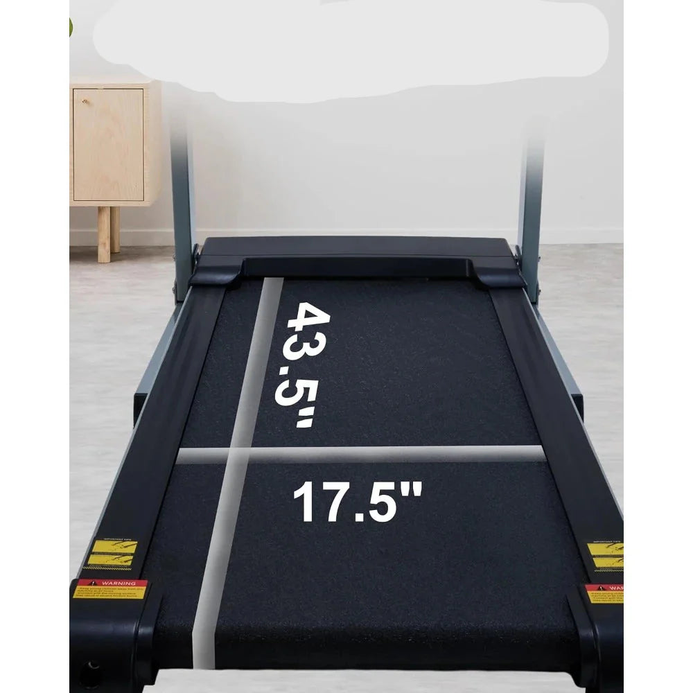 Folding Treadmill with Auto Incline – 3.0 HP Home Running Machine