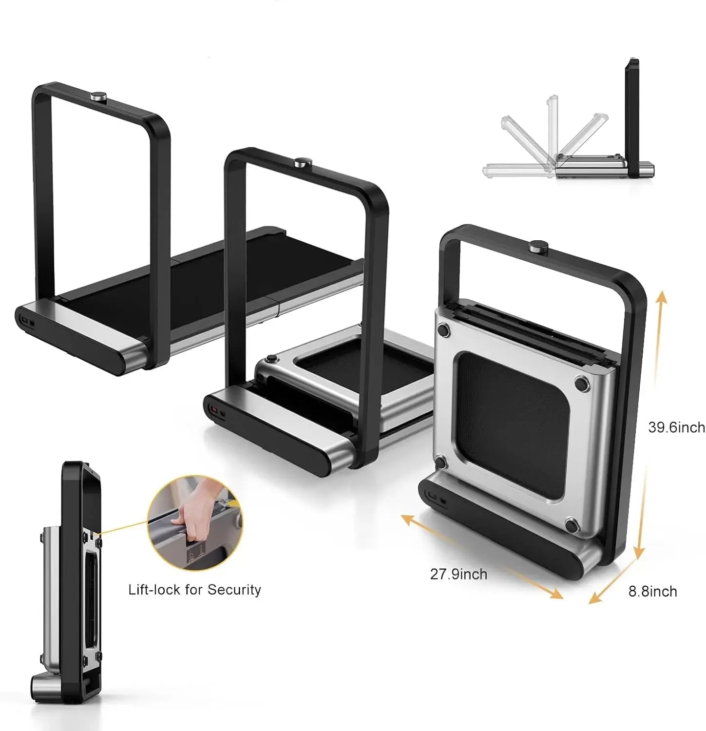 Portable Folding Treadmill for Walking, Jogging & Running at Home