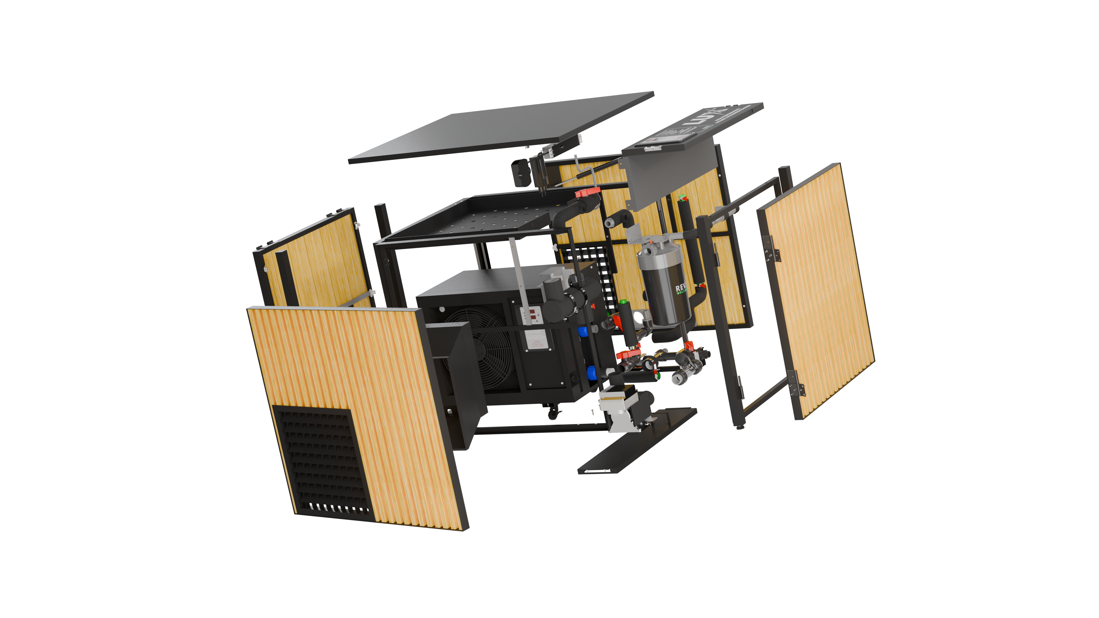 X Tub Cold Plunge System with LUX 1.5 HP Chiller