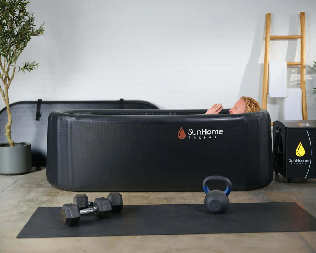 Sun Home Cold Plunge Horizontal | Smart Ice Bath Tub with 1HP Chiller