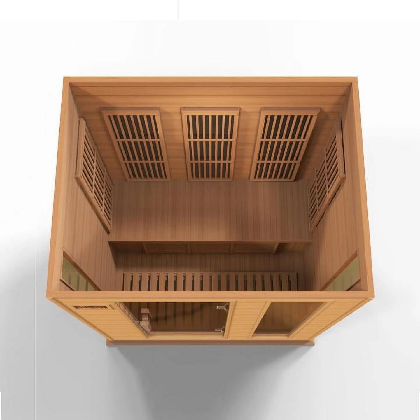 Maxxus 3-Person Near Zero EMF FAR Infrared Sauna | Canadian Hemlock | Chromotherapy