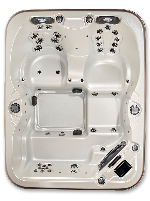 Quattro 4-Person Hot Tub Spa | Compact Design | Lounger + Captain's Chair | Value, Great & Extreme Series | 110V or 220V