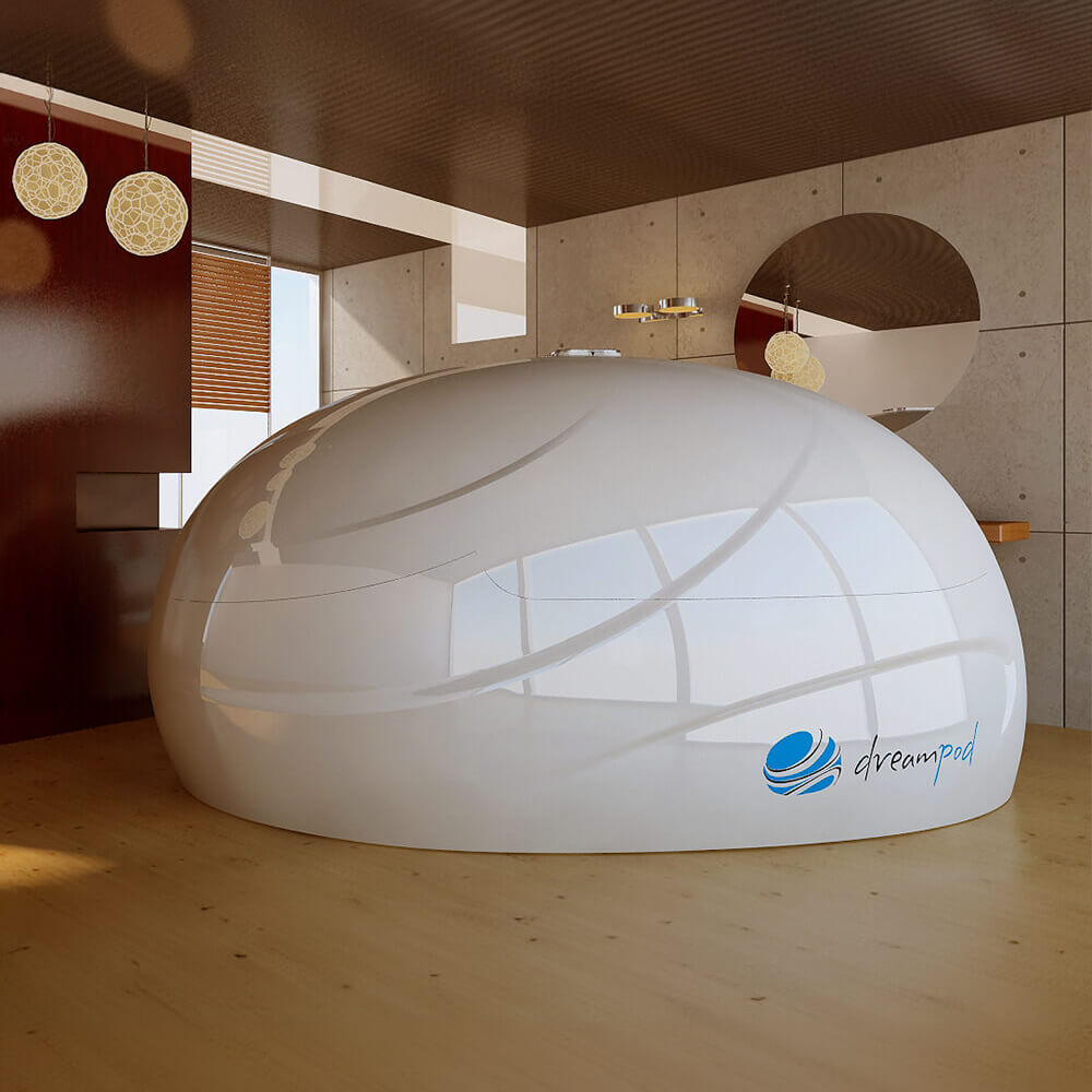 Dreampod V2 Flotation Pod | Flagship Commercial & Home | Fiberglass | Tactile Transducers | Chakra Lighting | Epsom Salt Options