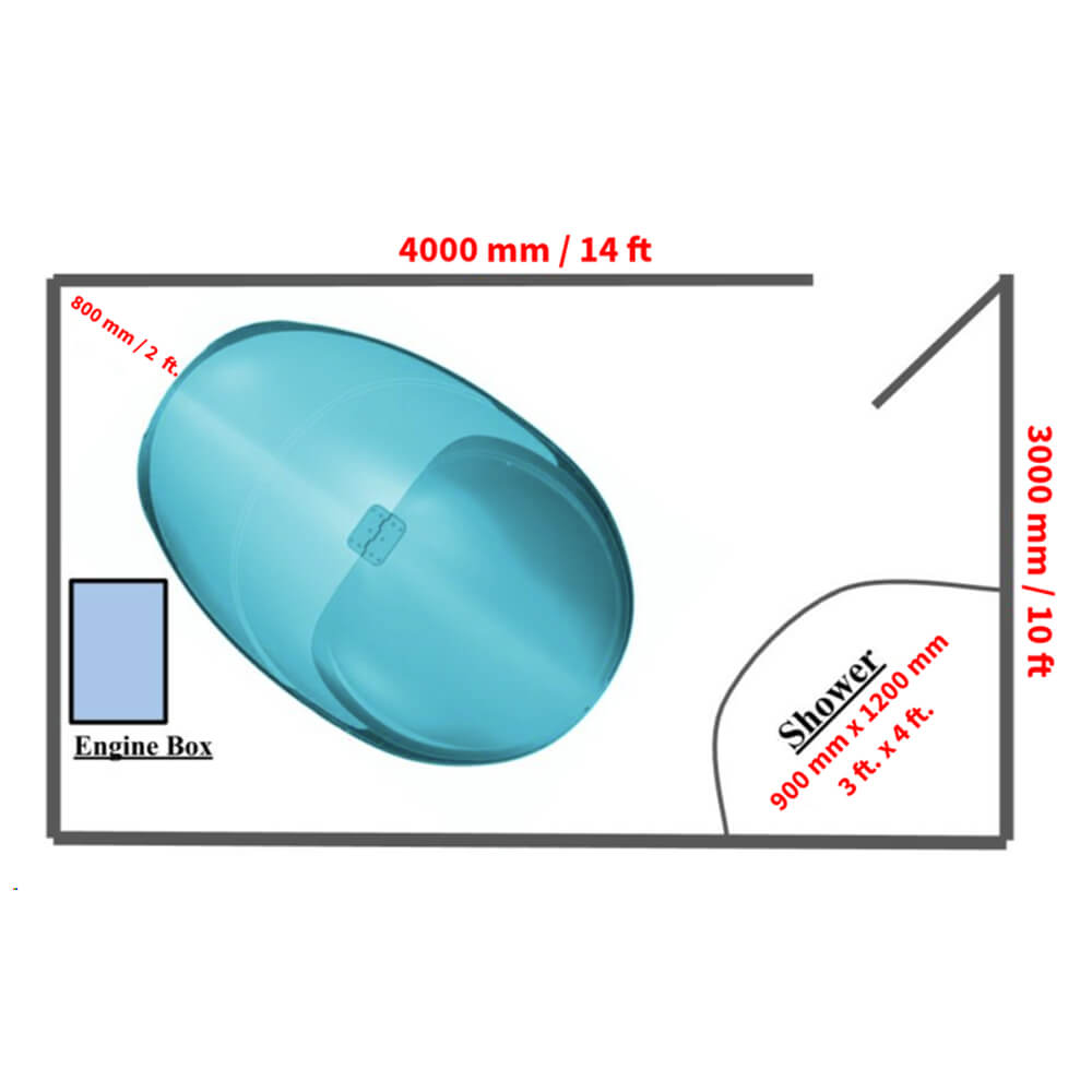 Dreampod V2 Flotation Pod | Flagship Commercial & Home | Fiberglass | Tactile Transducers | Chakra Lighting | Epsom Salt Options
