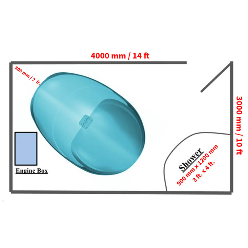 Dreampod Vmax Flotation Pod | Largest Commercial & Home Pod | Couples Float | Fiberglass | TCP/IP Control | Epsom Salt Options