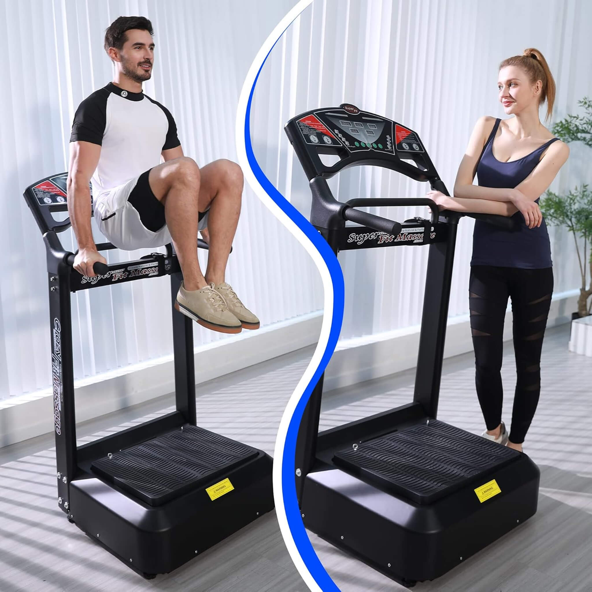 Rovix Whole Body Vibration Plate – 400 lb Capacity with Resistance Bands