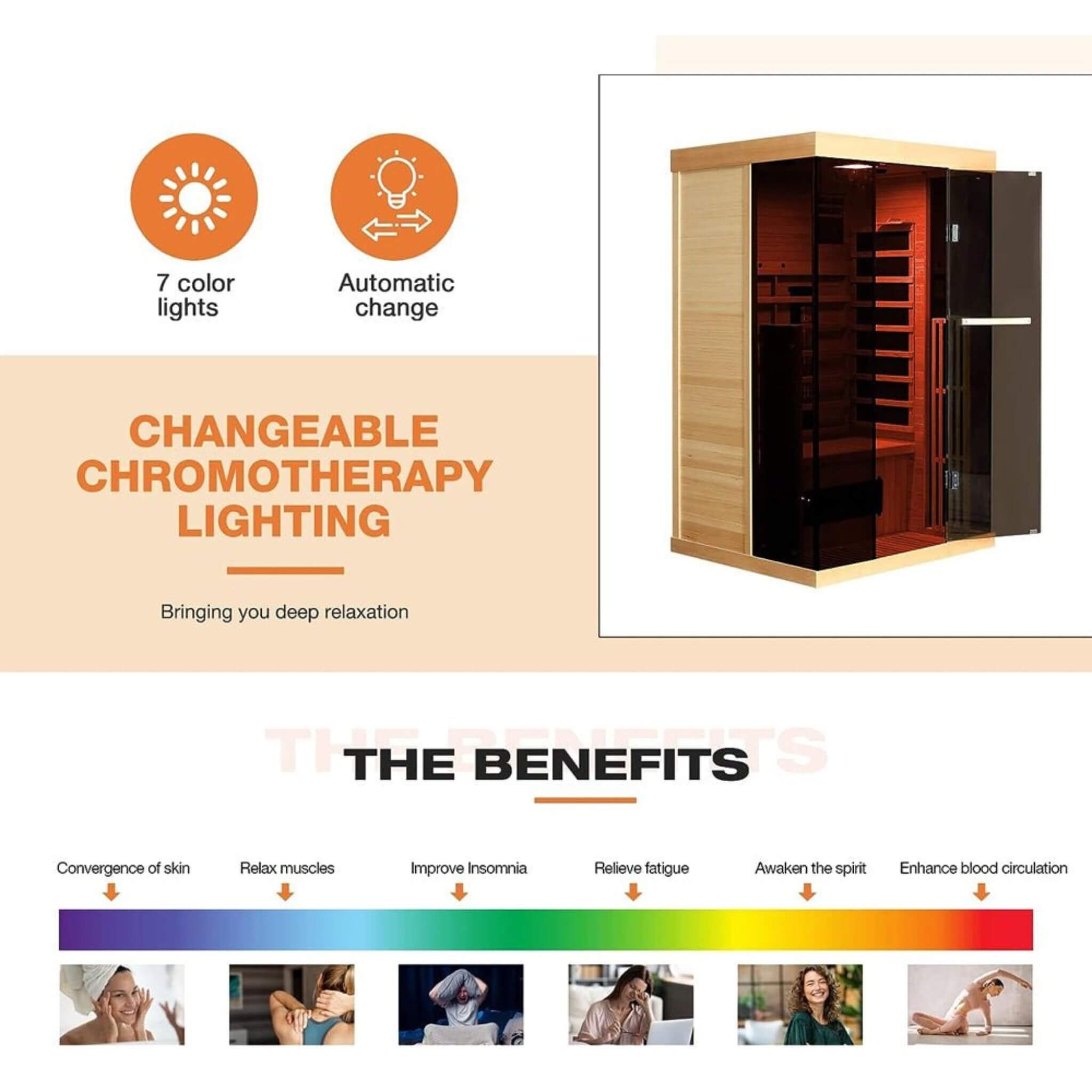 Luxury 2-Person Low EMF Far Infrared Sauna