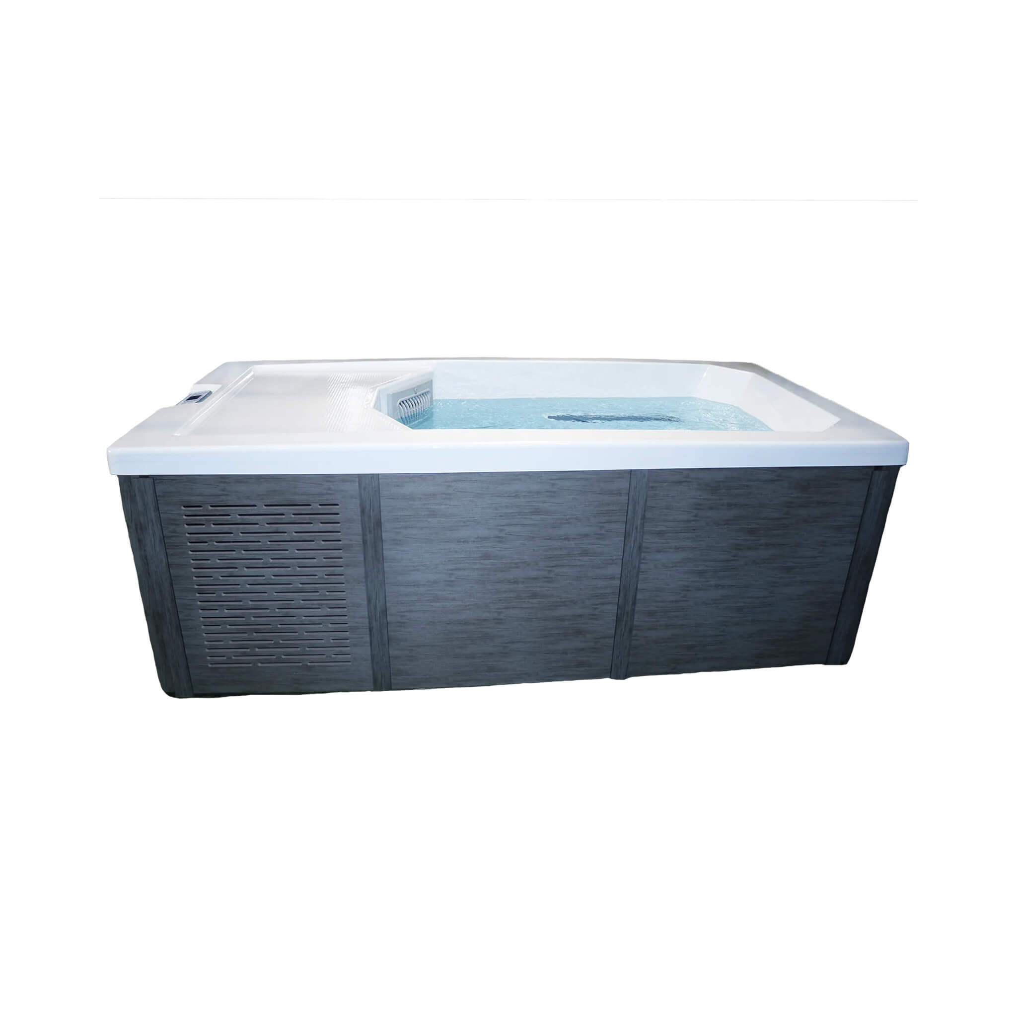 CSC 1000 Premium Cold Plunge Spa Tub | Built-In Ozone | CLIM8ZONE II Heat Pump | Multi-Color Lighting | Locking Cover