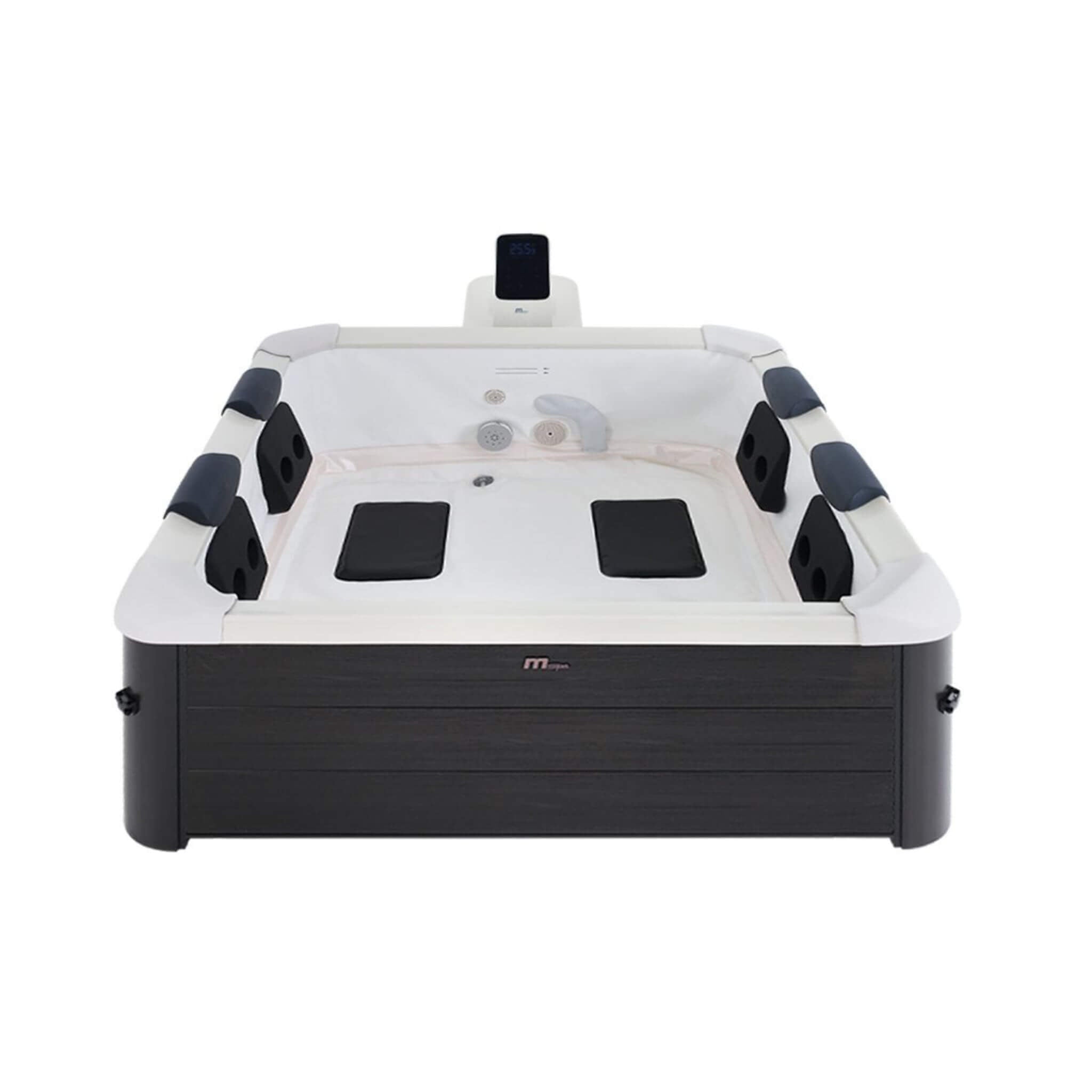 MSpa Oslo Supreme 6-Person Square Inflatable Spa | 120 Jets | LED Lights | App Control | Hydromassage | Free USA Shipping