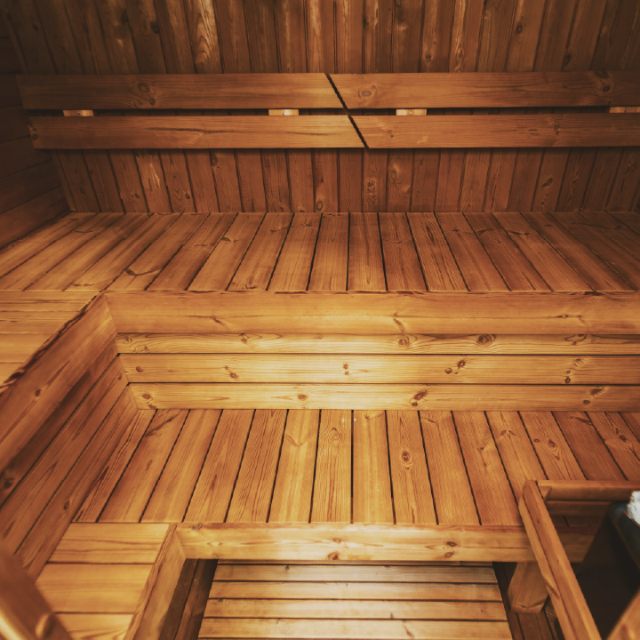 Mande MW16 ThermoWood Outdoor Sauna | Harvia KIP Heater Options | Lava Rocks Included | 376 lbs