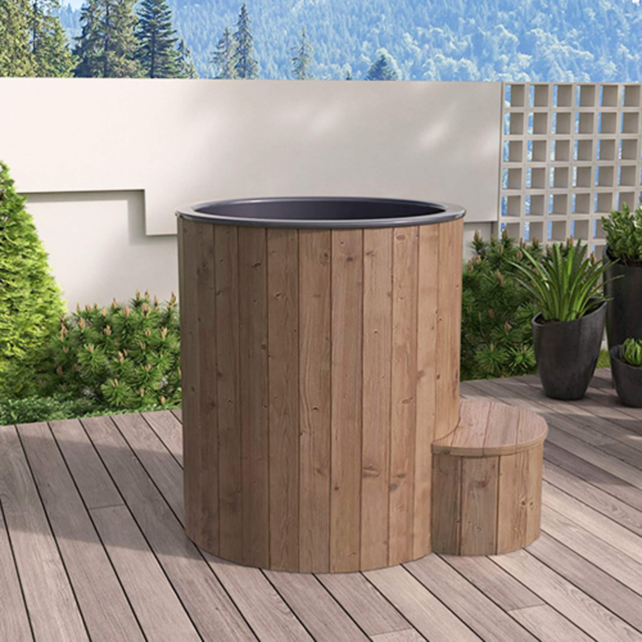SaunaLife Model S1N/B 1-Person Outdoor Immersion Tub