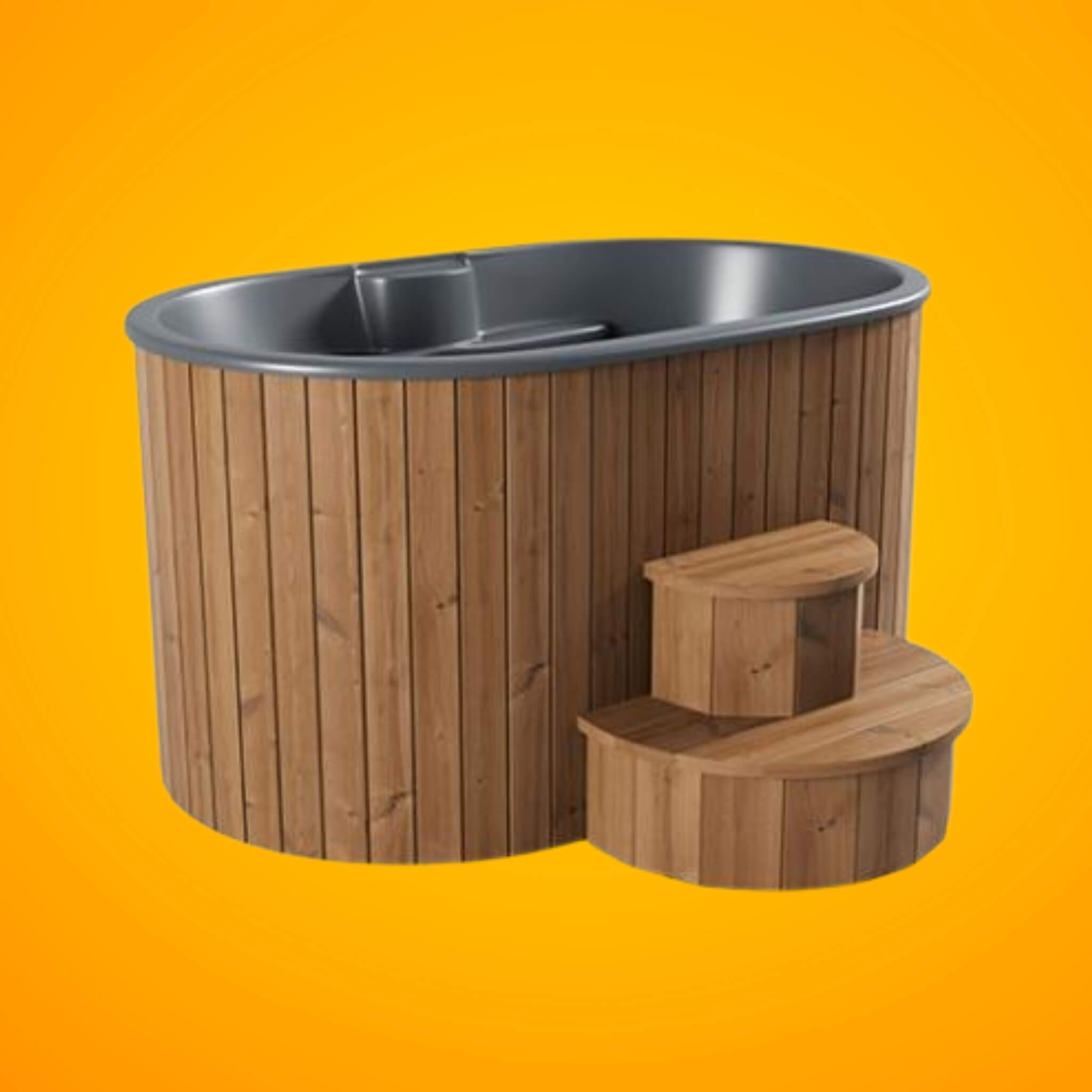SaunaLife Model S2N/B 2-Person Cold Plunge & Hot Immersion Tub
