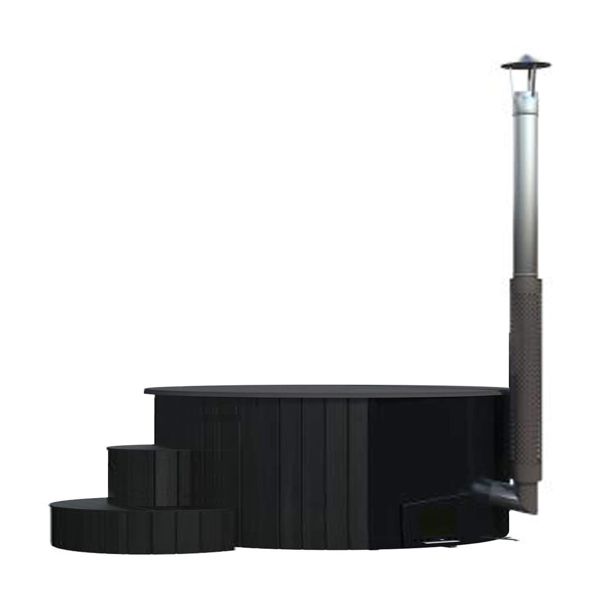 SaunaLife Model S4B Premium 6-Person Wood-Burning Hot Tub