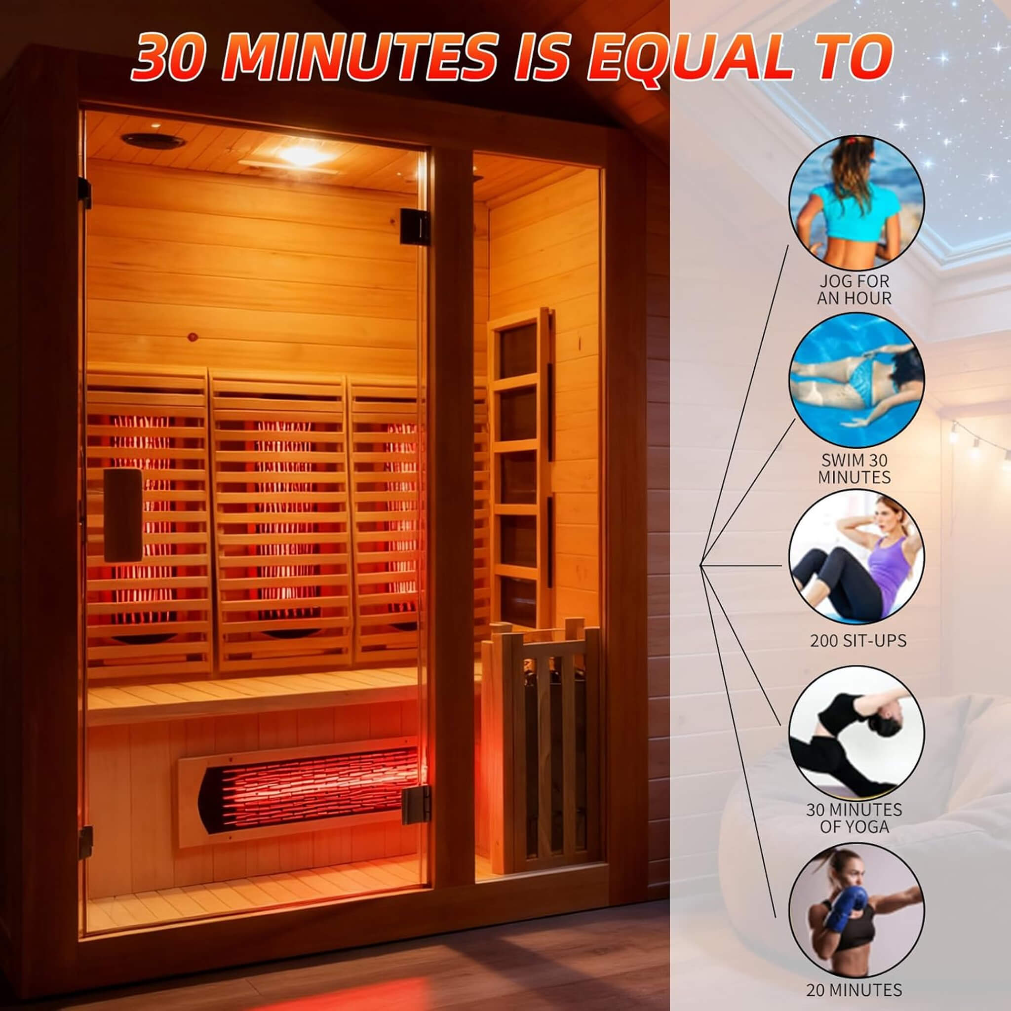 Rövia Luma 2-Person Hybrid Sauna Room