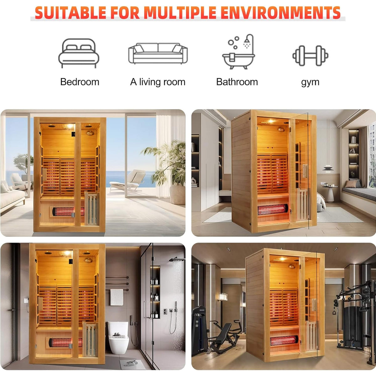 Rövia Luma 2-Person Hybrid Sauna Room