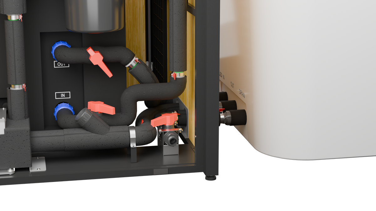 X Tub Cold Plunge System with LUX 1.5 HP Chiller