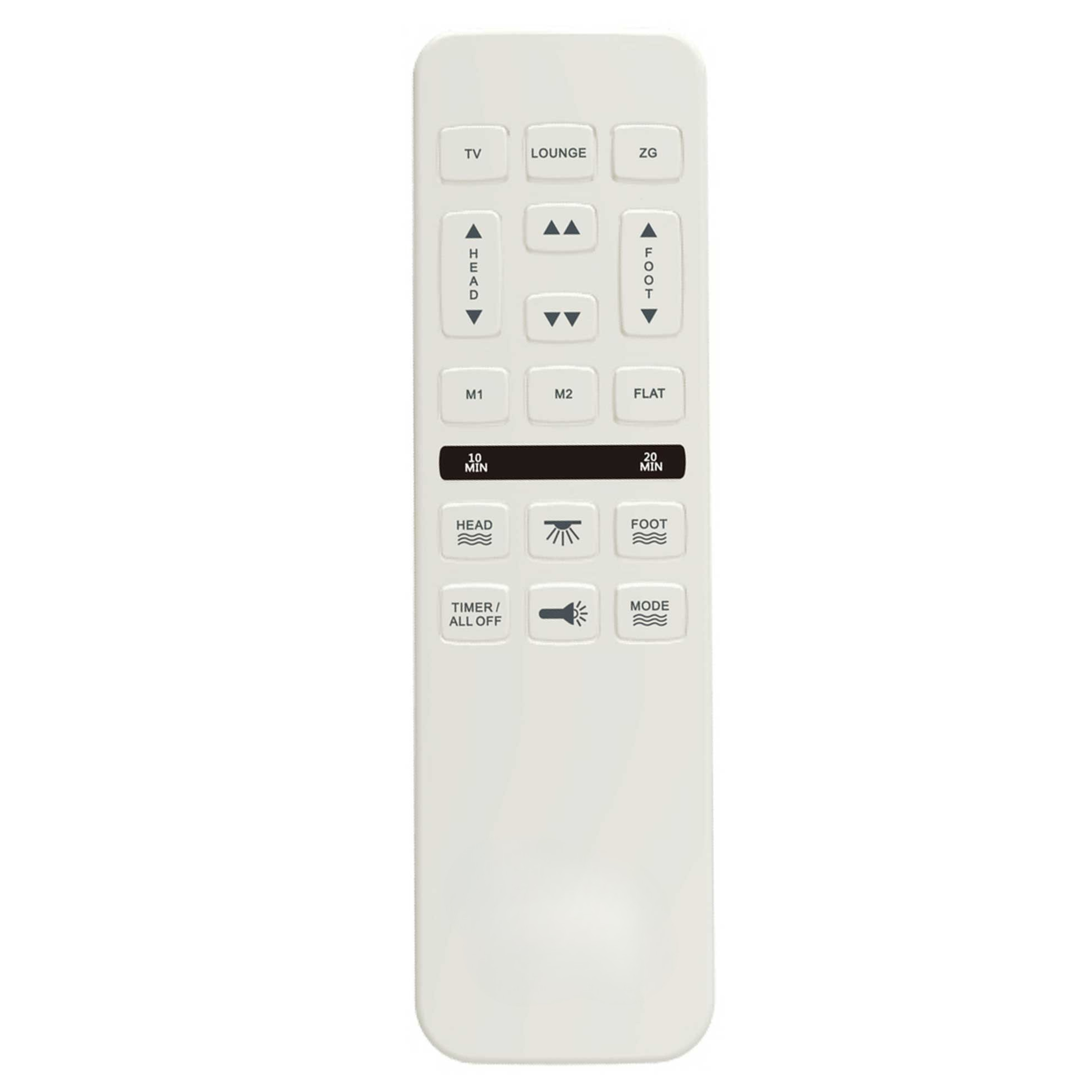 Queen Adjustable Bed Base with Massage, USB Ports & LED Under-Bed Lighting
