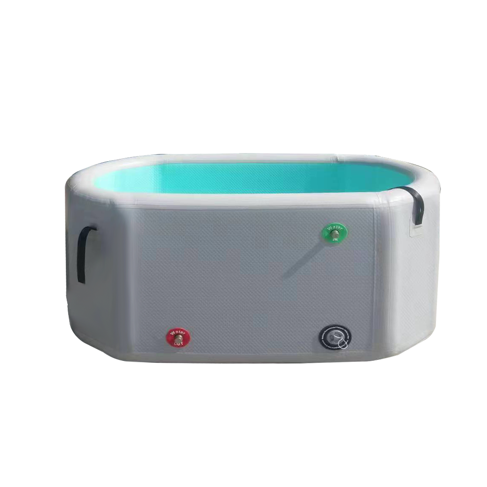 Fully Inflatable Ice Bath Tub with Insulated Lid – 300L Cold Plunge