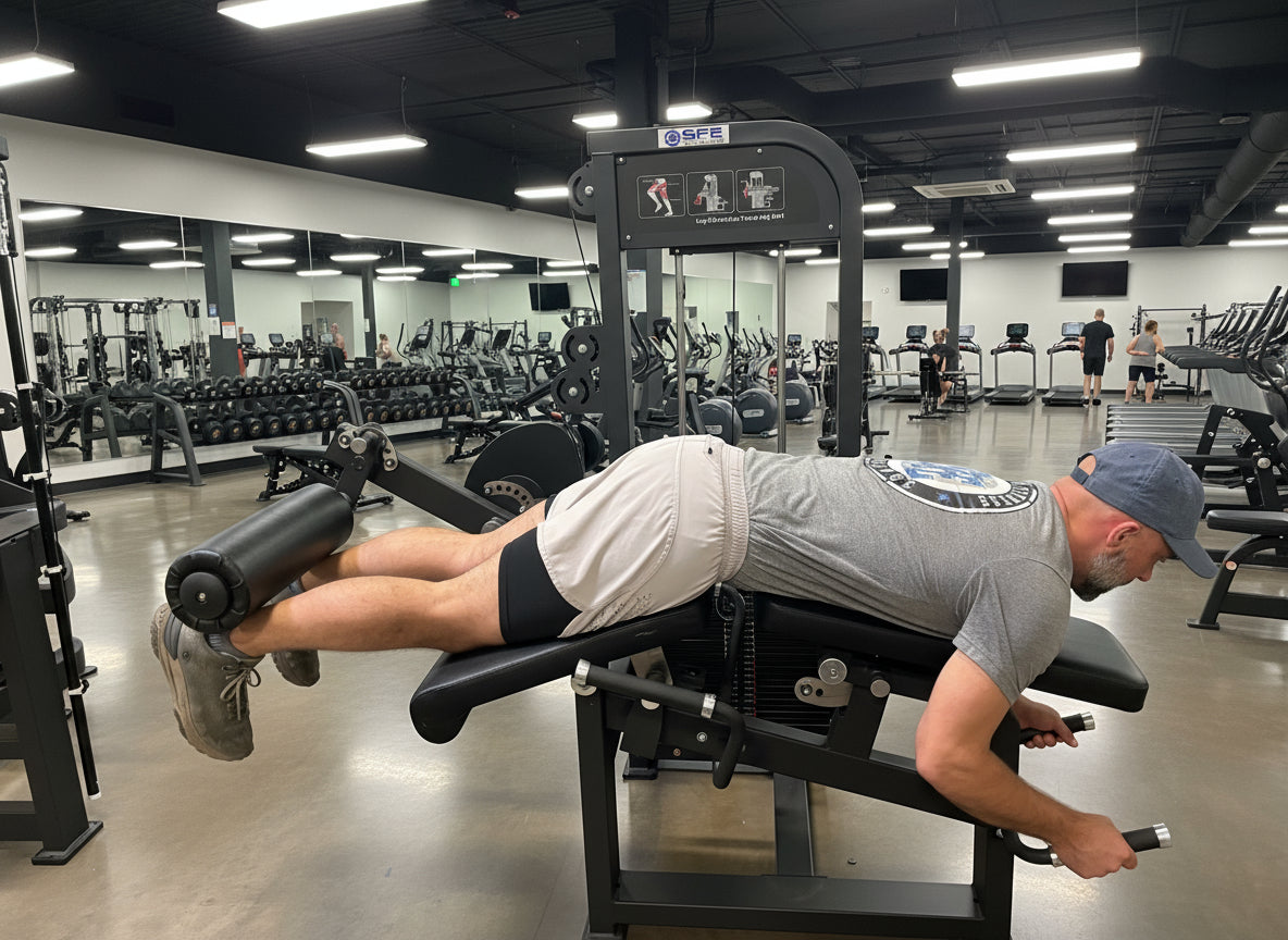 Selectorized Leg Extension & Prone Leg Curl Combo w/250lb weight stack (New)