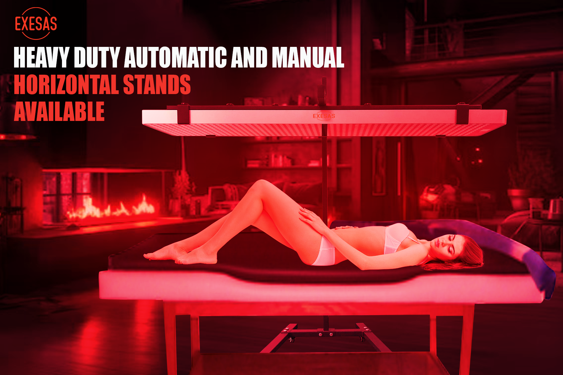 EXESAS Full Body Red Light Therapy Panel – 600 LEDs, 4 Wavelengths, 3000W
