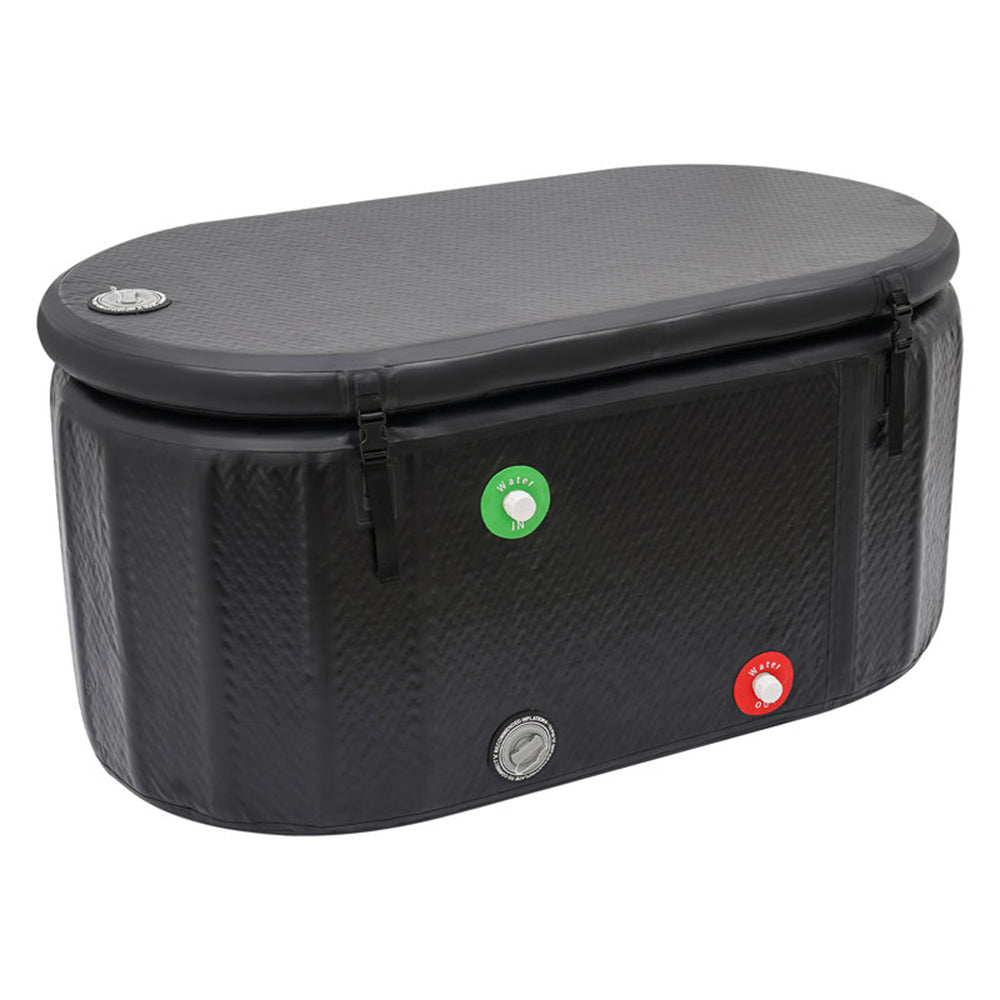 Fully Inflatable Ice Bath Tub with Insulated Lid – 300L Cold Plunge