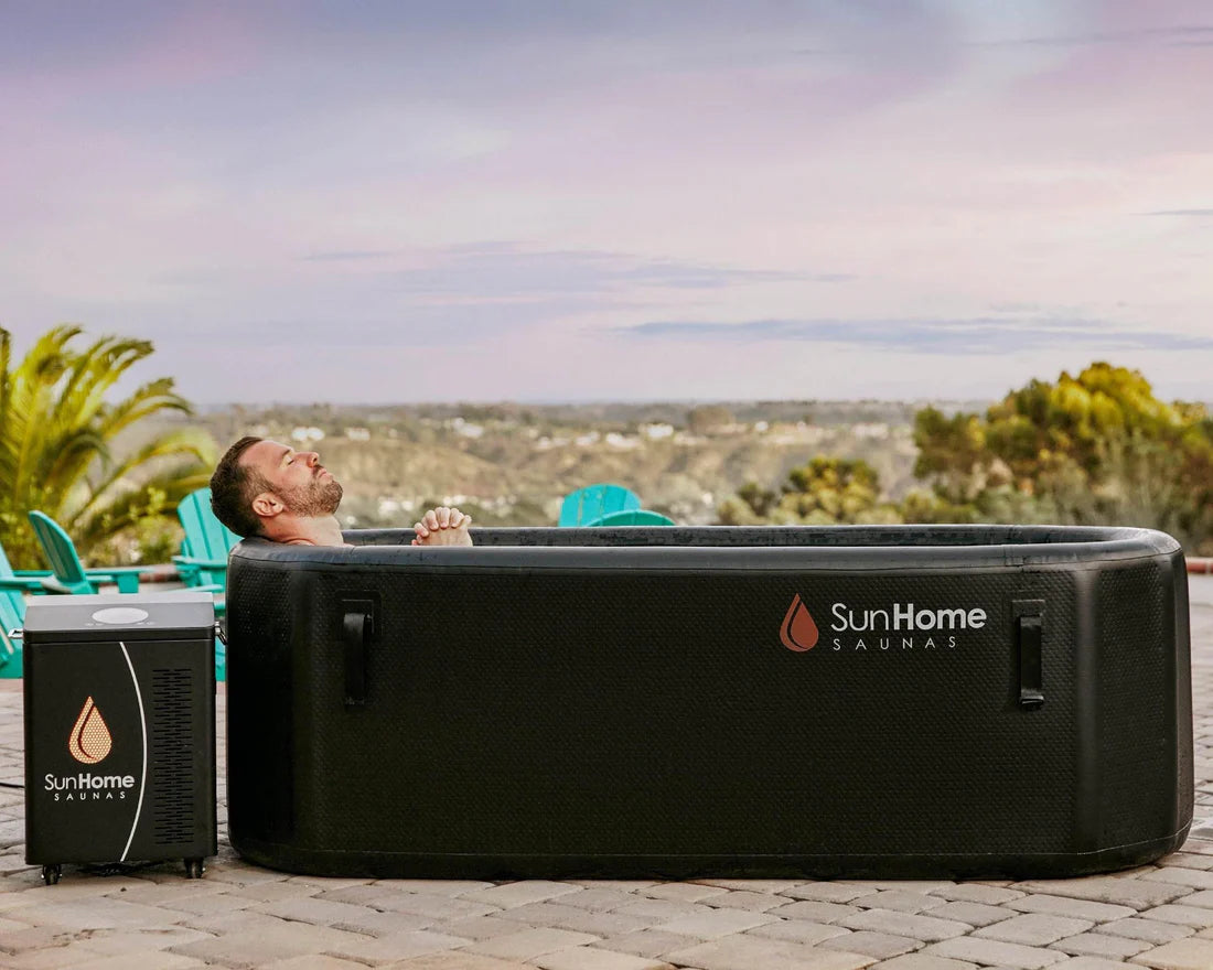 Sun Home Cold Plunge Horizontal | Smart Ice Bath Tub with 1HP Chiller
