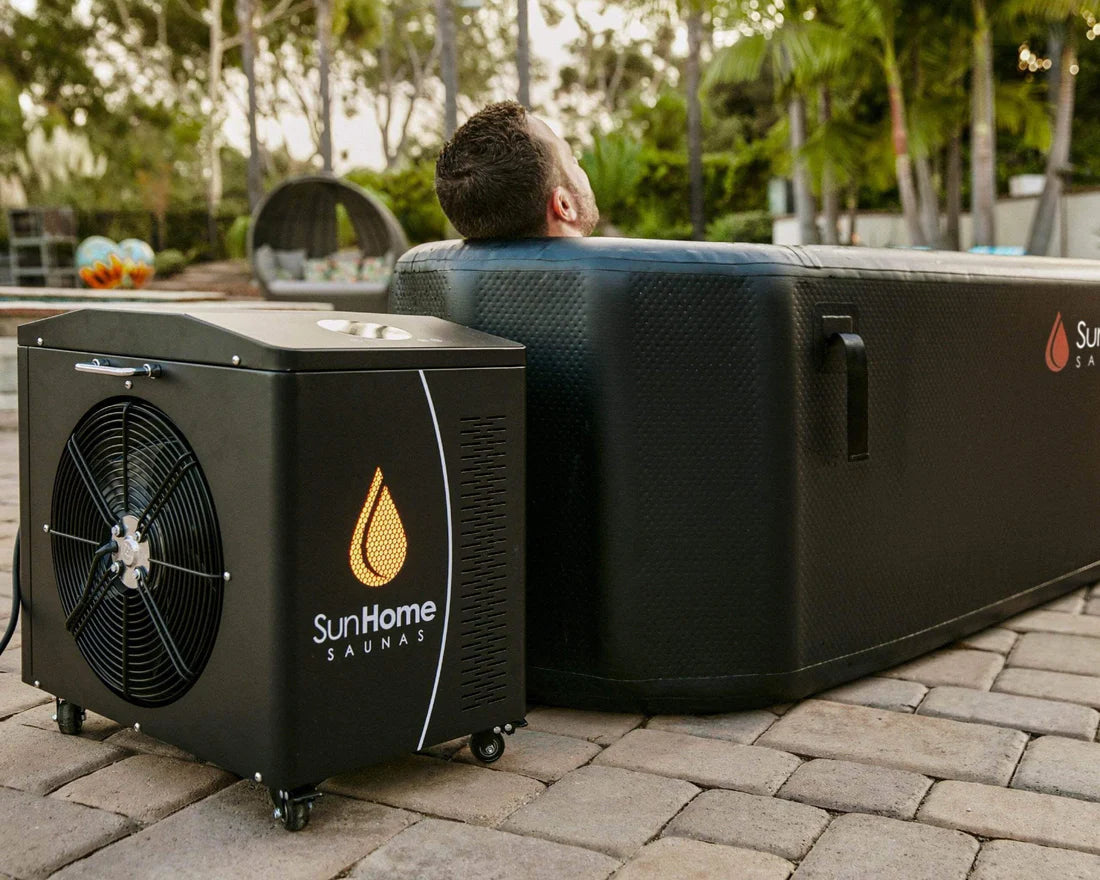 Sun Home Cold Plunge Horizontal | Smart Ice Bath Tub with 1HP Chiller
