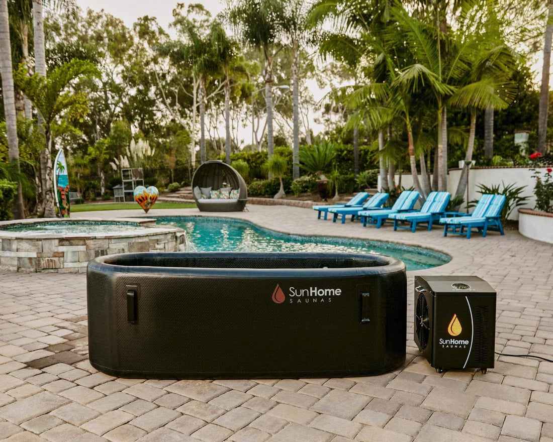 Sun Home Cold Plunge Horizontal | Smart Ice Bath Tub with 1HP Chiller