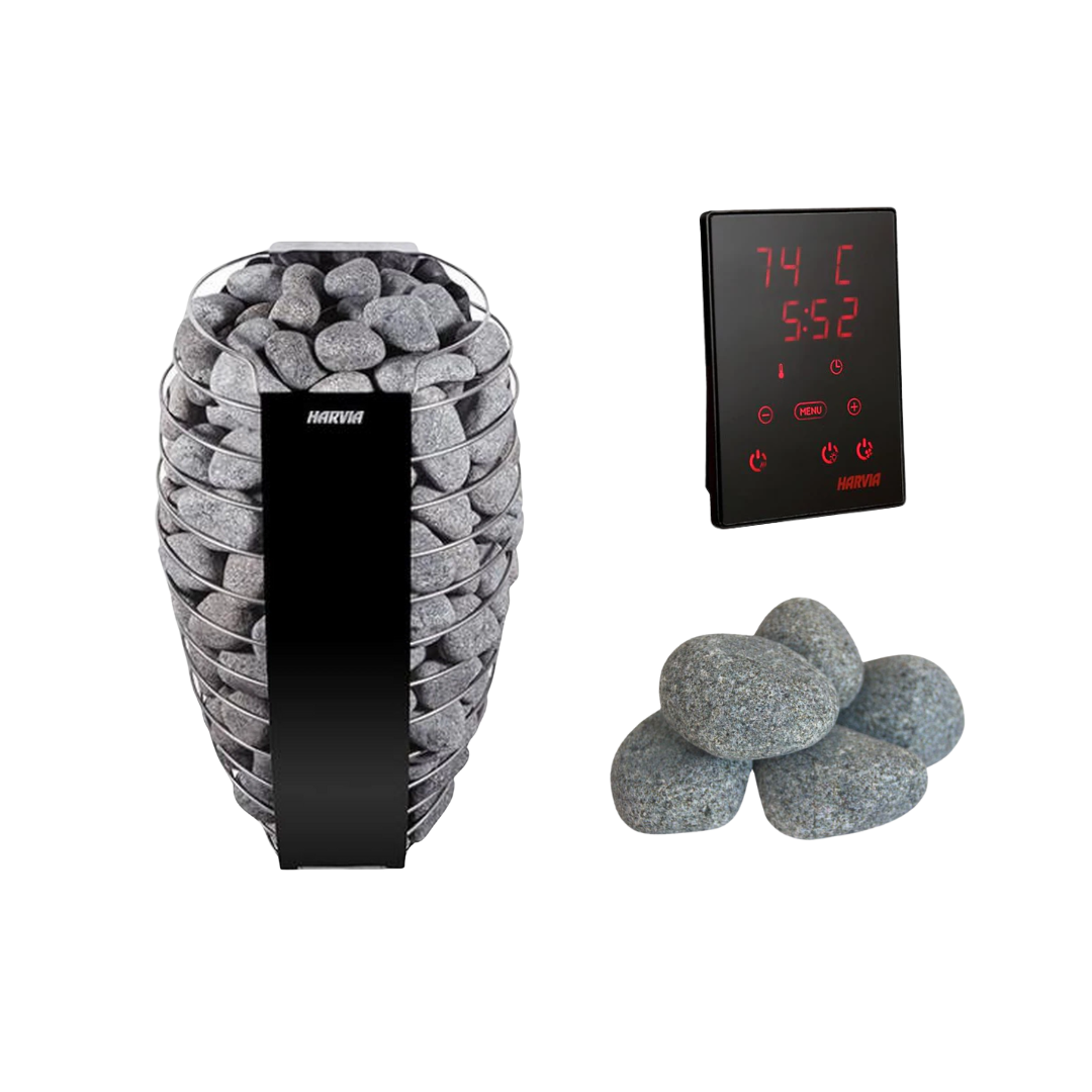 Harvia Spirit Electric Sauna Heater | 6–9kW | Rocks Included | Xenio or Fenix WiFi Control | Finnish Made