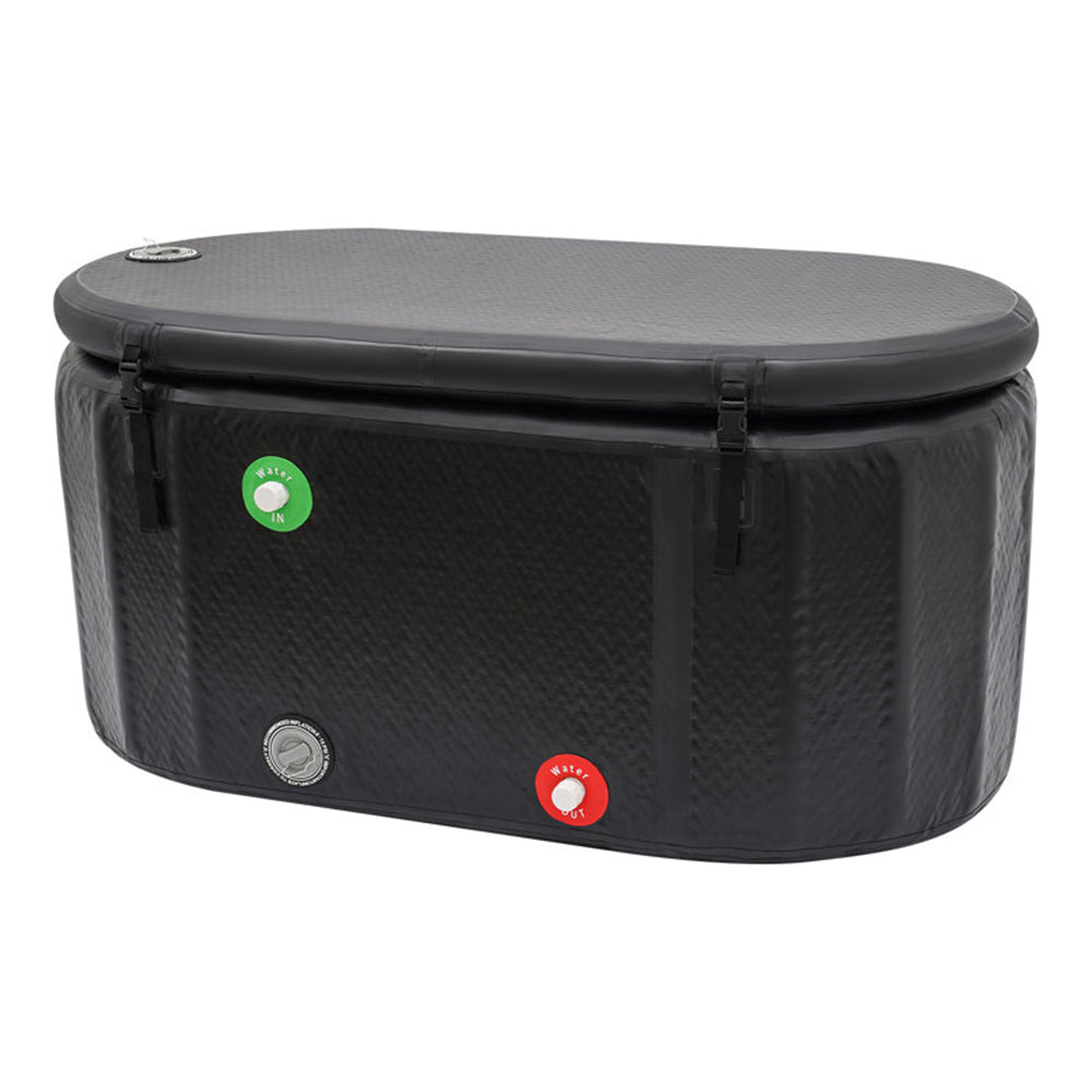 Fully Inflatable Ice Bath Tub with Insulated Lid – 300L Cold Plunge
