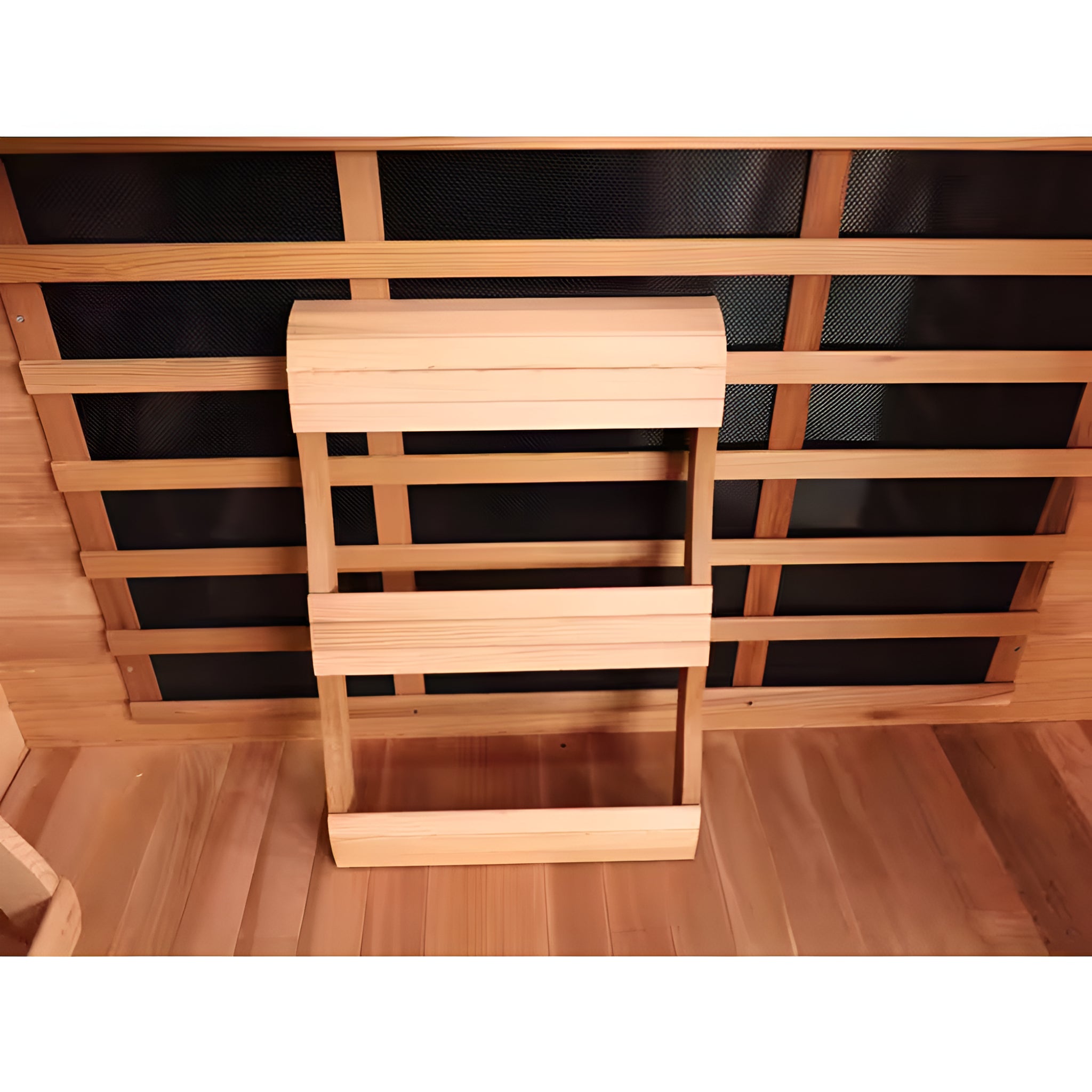4-Person Corner FAR Infrared Sauna | Canadian Red Cedar | 10 Carbon-Nano Heaters | Chromotherapy