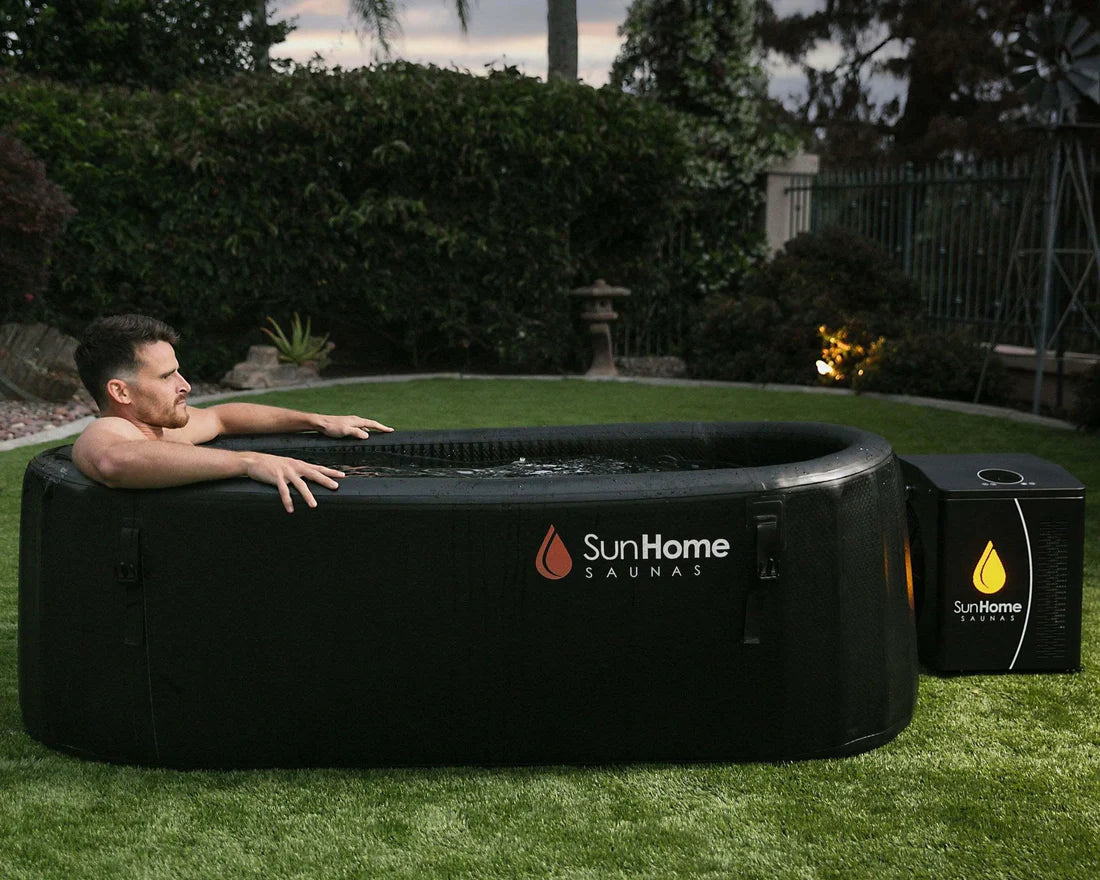 Sun Home Cold Plunge Horizontal | Smart Ice Bath Tub with 1HP Chiller
