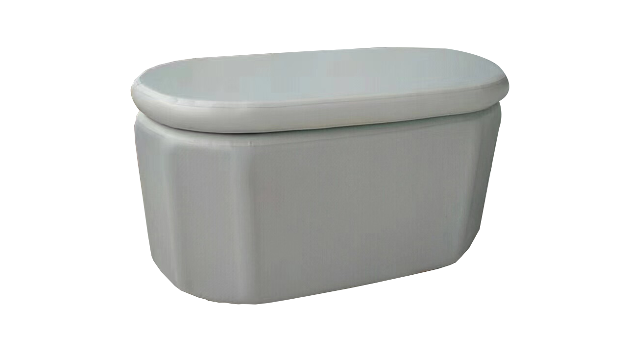 Fully Inflatable Ice Bath Tub with Insulated Lid – 300L Cold Plunge