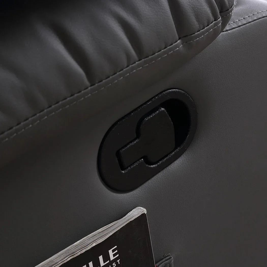 Levede Heated Massage Recliner Chair – 360° Swivel Lounge Chair with Remote & Side Tray
