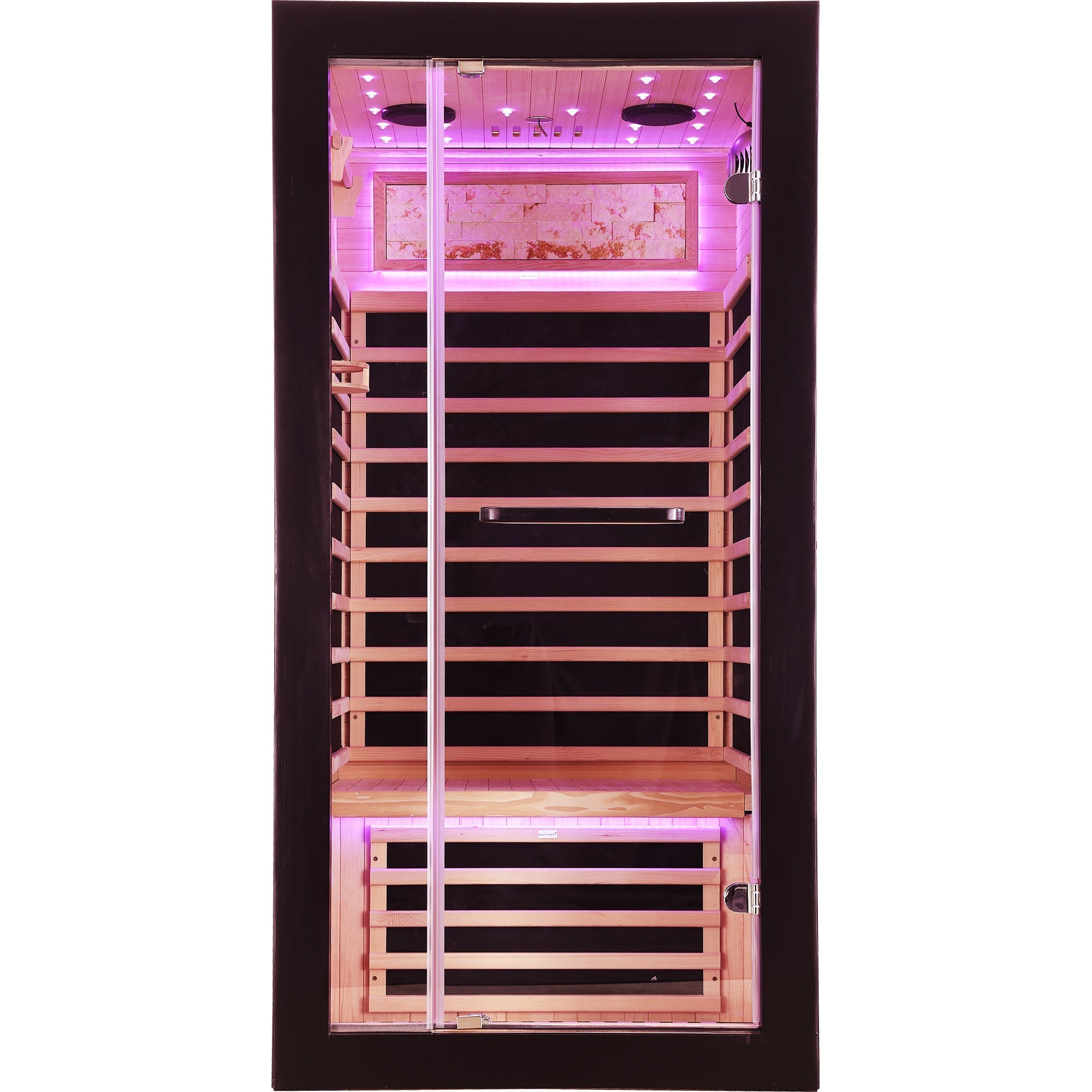 1-Person Far Infrared Sauna with Starry Sky Ceiling – Hemlock Wood