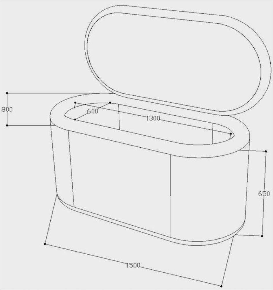 Fully Inflatable Ice Bath Tub with Insulated Lid – 300L Cold Plunge