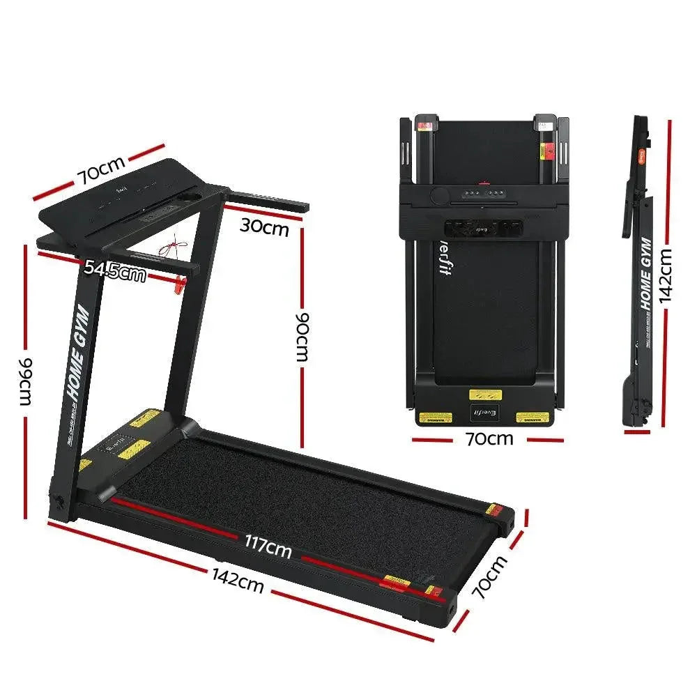 Everfit Electric Folding Treadmill – 2.5 HP Home Fitness Running Machine